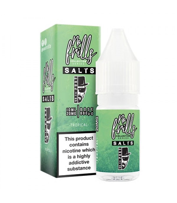 Tropical 10ml Nic Salt By No Frills 99.1% Pure