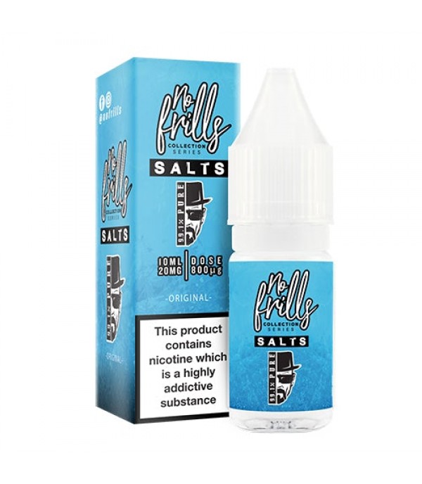 Original 10ml Nic Salt By No Frills 99.1% Pure