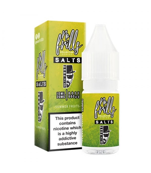 Summer Fruits 10ml Nic Salt By No Frills 99.1% Pure