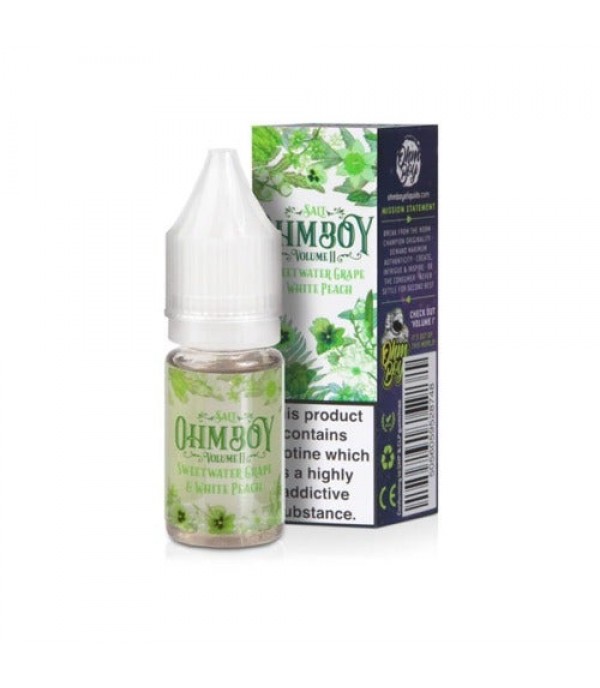 Sweet Water Grape & White Peach 10ml Nic Salt By Ohm Boy Volume II