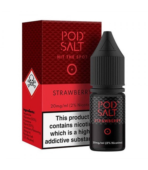 Strawberry 10ml Nic Salt By Pod Salt